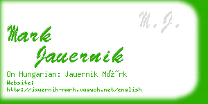 mark jauernik business card